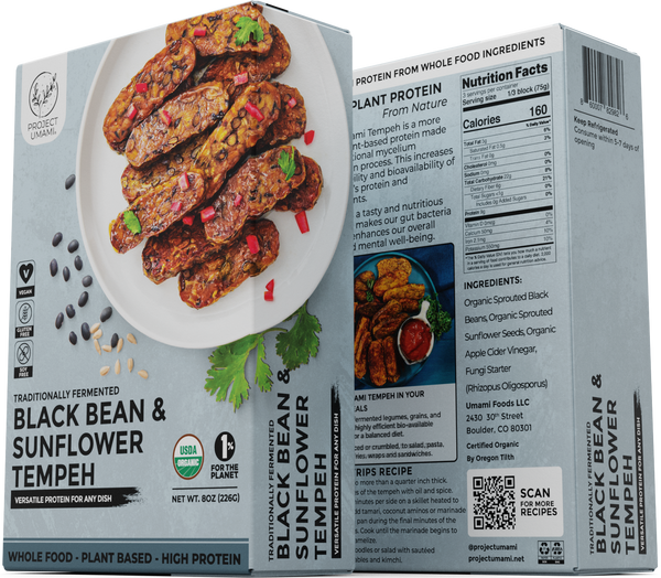 Black Bean & Sunflower Seed Tempeh