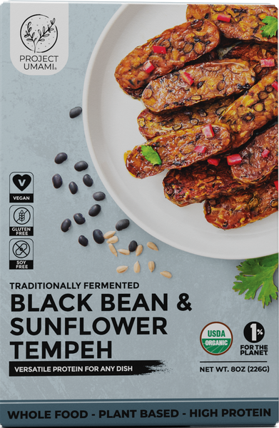 Black Bean & Sunflower Seed Tempeh