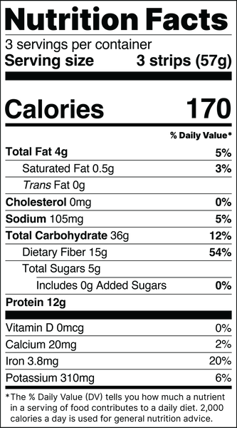 Plant Based Protein Strips (Barbecue)