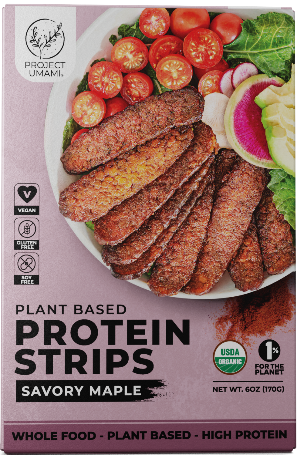 Plant Based Protein Strips (Savory Maple)