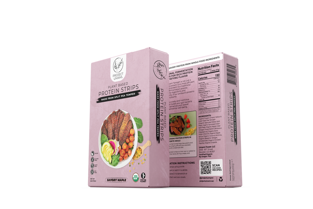 Plant Based Protein Strips (Savory Maple) – Project Umami